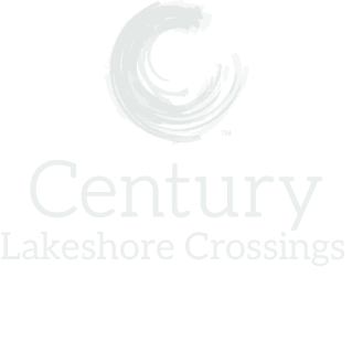 the logo for century laboratories with a blue circle and the words century laboratories crossings